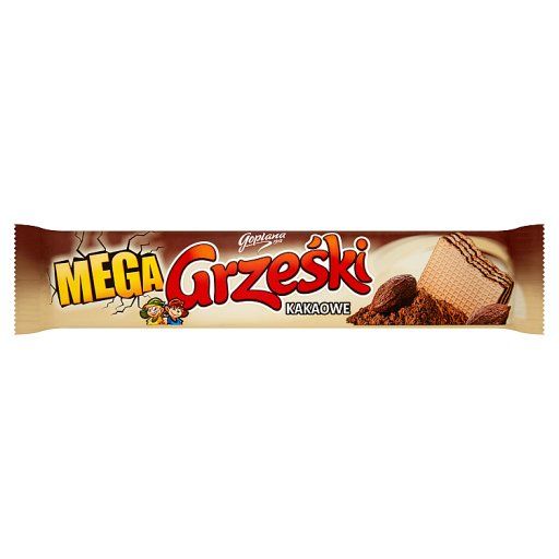 Grześki Mega Wafel przekładany kremem kakaowym 34 g