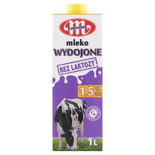 Mlekovita Wydojone Mleko bez laktozy 1,5 % 1 L