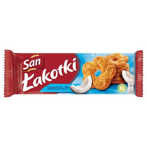 SAN CIASTKA ŁAKOTKI KOKOS 168g