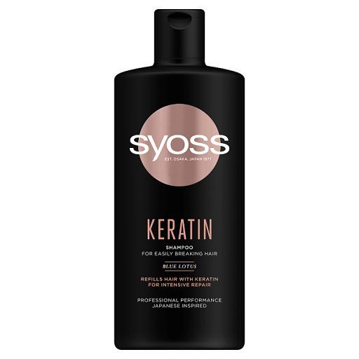 Syoss Intense Keratin Szampon głęboko pielęgnujący do włosów delikatnych i łamliwych 440 ml