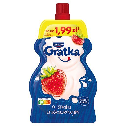 Danone Gratka Deser o smaku truskawkowym 65 g