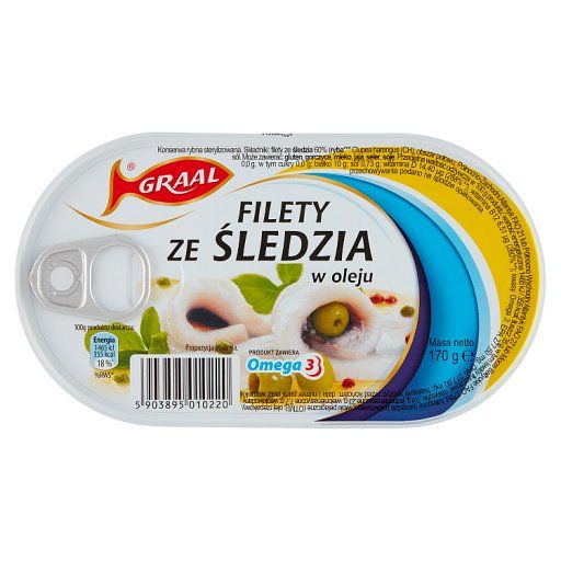 Graal Filety ze śledzia w oleju 170 g