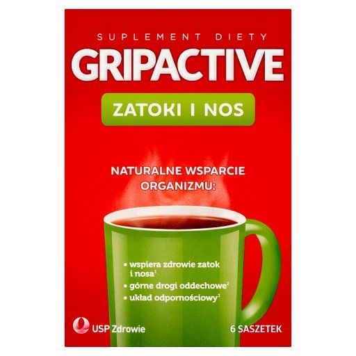 Gripactive Suplement diety zatoki i nos 18 g (6 x 3 g)