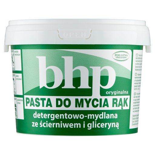 BHP Pasta do mycia rąk detergentowo-mydlana ze ścierniwem i gliceryną 500 g