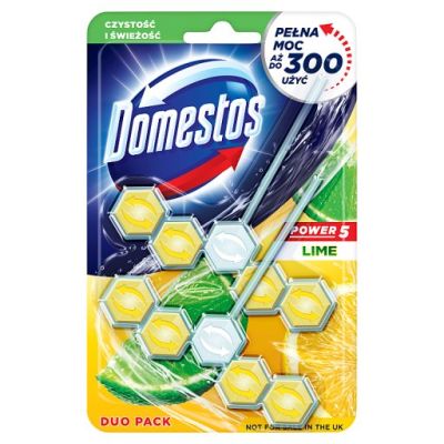 Domestos Power 5 Lime Kostka toaletowa 2 x 55 g