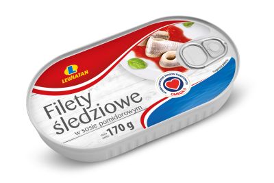 LEWIATAN FIL./ŚLEDŹ SOS POMIDOR 170G.