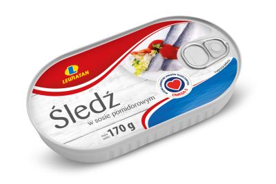 LEWIATAN ŚLEDŹ W POMIDORACH 170g