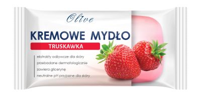 LEWIATAN MYDŁO OLIVE TRUSKAWKA 90g
