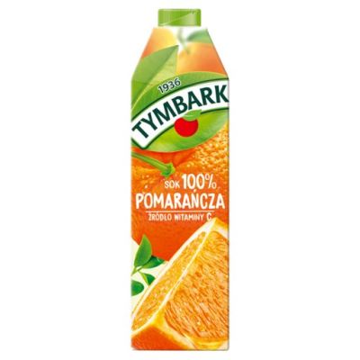 Tymbark Sok 100 % pomarańcza 1 l