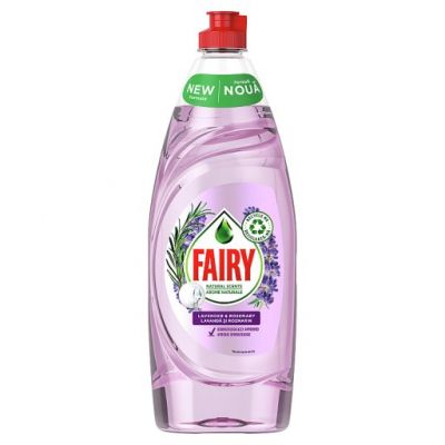 Fairy Naturals Płyn do mycia naczyń z naturalnym w 100% zapachem lawendy i rozmarynu 650 ML