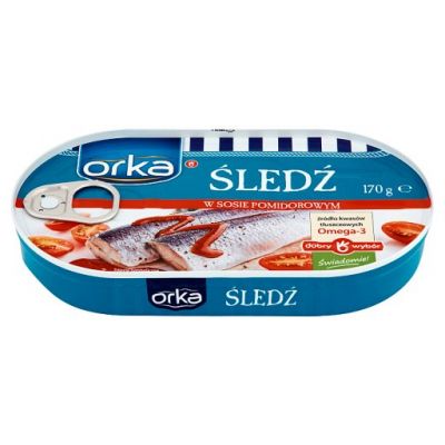 Dobry Wybór Orka Śledź w sosie pomidorowym 170 g