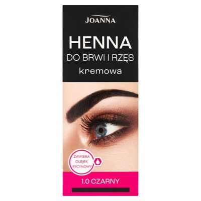 Joanna Henna do brwi i rzęs kremowa 1.0 czarny