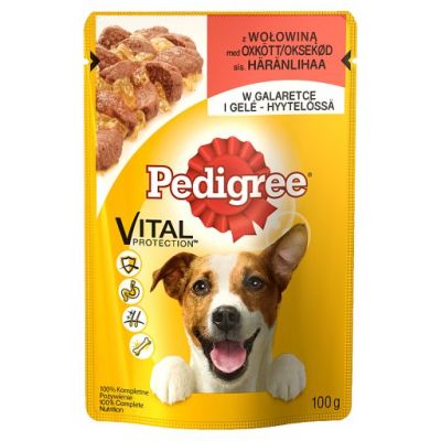 Pedigree Vital Protection Karma pełnoporcjowa z wołowiną w galaretce 100 g