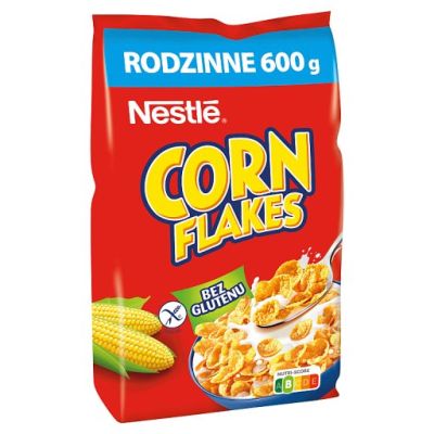 Nestlé Corn Flakes Chrupiące płatki kukurydziane z witaminami 600 g