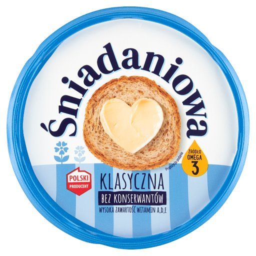  Śniadaniowa Margaryna o zmniejszonej zawartości tłuszczu klasyczna 450 g