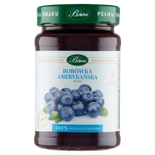 Bifix Dżem borówka amerykańska o obniżonej zawartości cukru 290 g