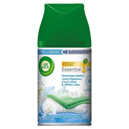 Air Wick Essential Oils Wkład zapachowy orzeźwiająca bawełna i kwiat migdałowca 250 ml