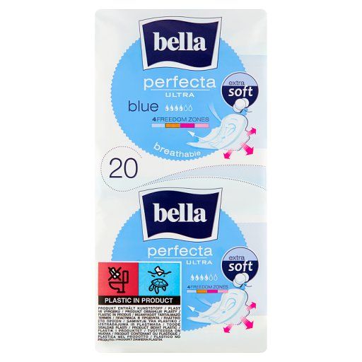 Bella Perfecta Ultra Blue Extra Soft Podpaski higieniczne 20 sztuk