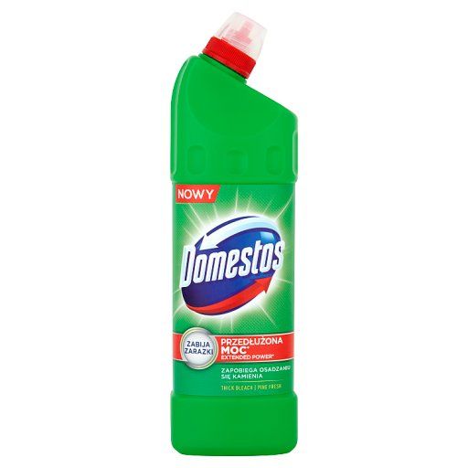 Domestos Przedłużona Moc Pine Fresh Płyn czyszcząco-dezynfekujący 1 l