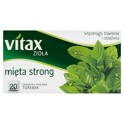Vitax Zioła Herbatka ziołowa mięta strong 30 g (20 x 1,5 g)