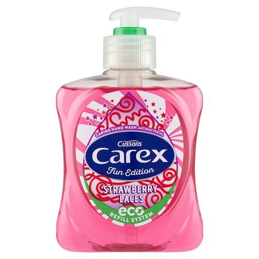 Carex Fun Edition Strawberry Laces Mydło w płynie antybakteryjne 250 ml