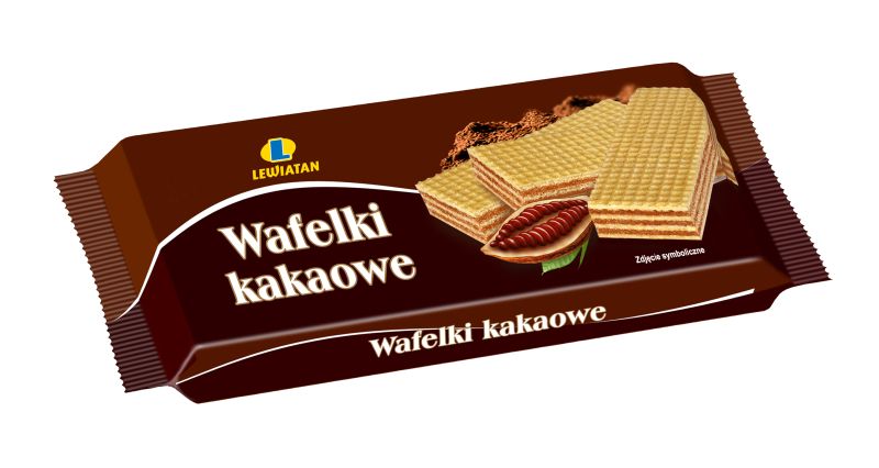 LEWIATAN WAFLE KAKAO 80G.