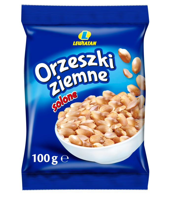 LEWIATAN ORZESZKI ZIEMNE SOLONE 100g