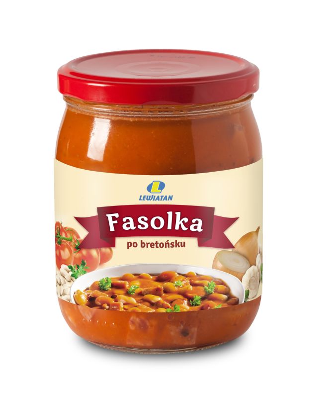 LEWIATAN FASOLKA PO BRETOŃSKU SŁ 500G.