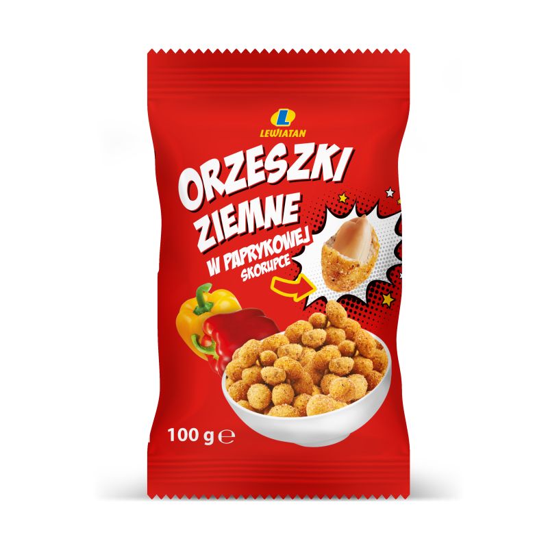 LEWIATAN ORZESZKI ZIEMNE PAPRYKA 100g