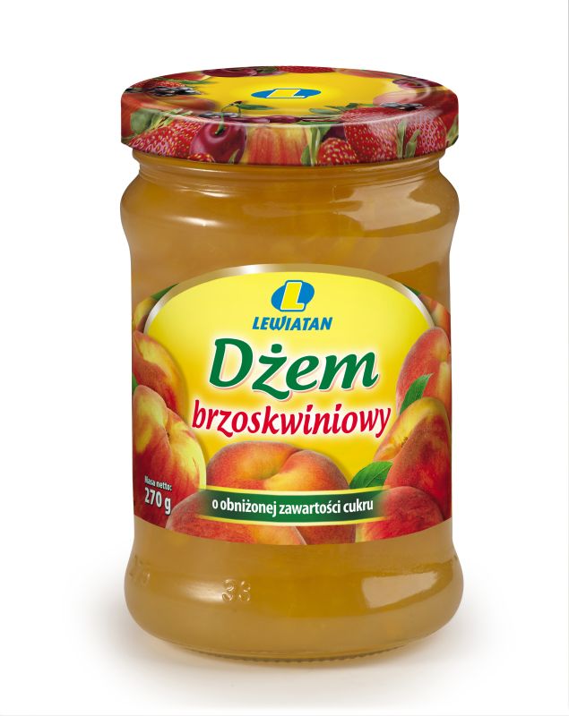 LEWIATAN DŻEM BRZOSKWINIA 270G.