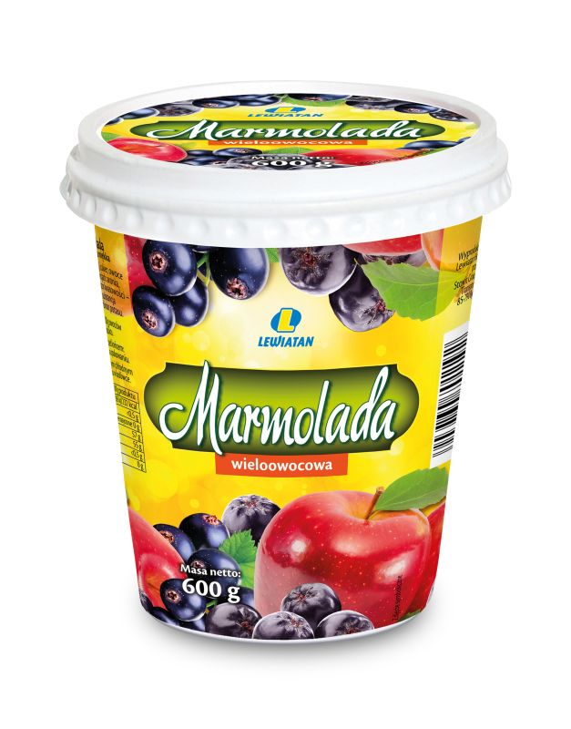 LEWIATAN MARMOLADA WIELOOWOCOWA 600g