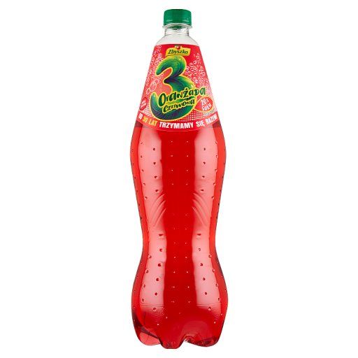 Zbyszko 3 Napój gazowany oranżada czerwona 1,75 l