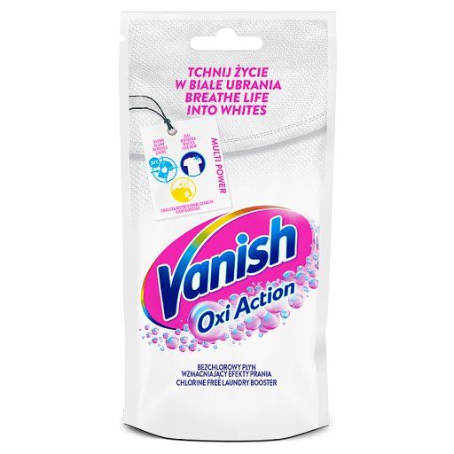 Vanish Oxi Action Odplamiacz do białych tkanin w płynie 100 ml