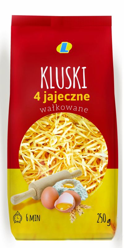 LEWIATAN MAKARON KLUSKI 4 JAJECZNY 250g