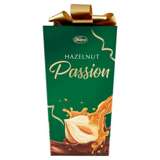 Vobro Hazelnut Passion Praliny nadziewane kremem orzechowym i z orzechem laskowym 196 g