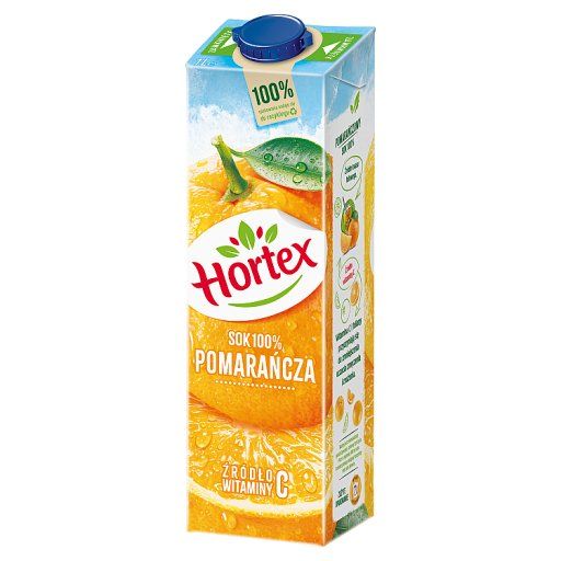 Hortex Sok 100 % pomarańcza 1 l