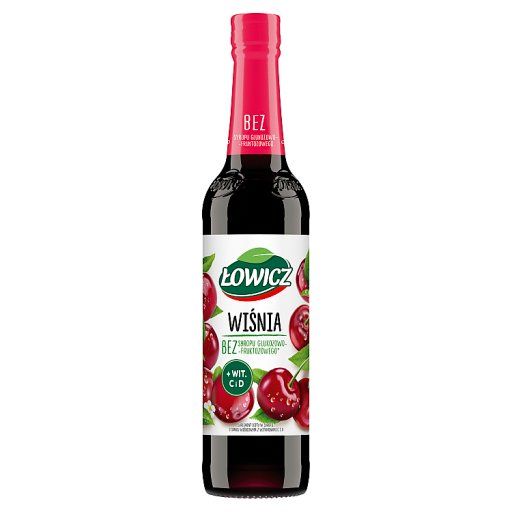 Łowicz Suplement diety w syropie o smaku wiśniowym 400 ml