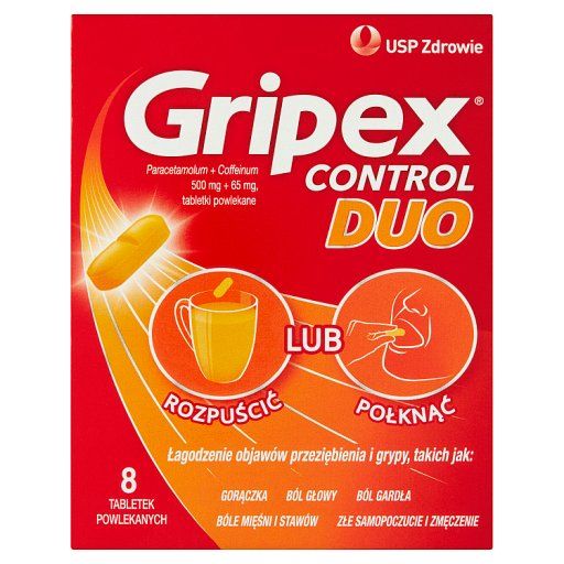 Gripex Control Duo Tabletki powlekane 8 sztuk