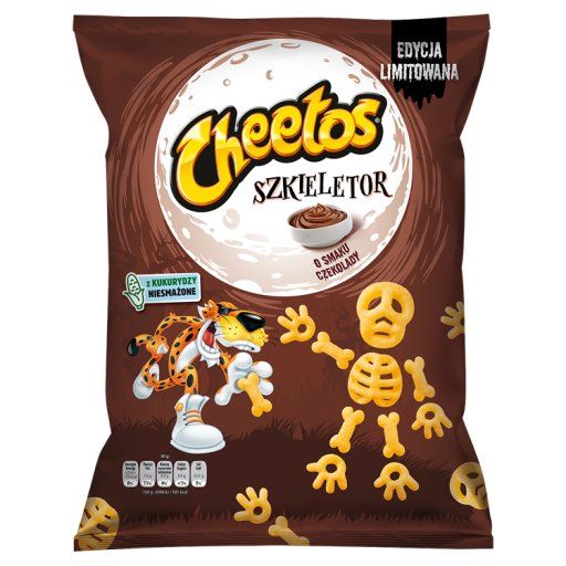 Cheetos Szkieletor Chrupki kukurydziane o smaku czekolady 85 g