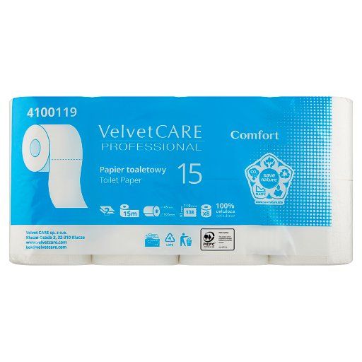 Velvet Care Professional Comfort Papier toaletowy 8 rolek