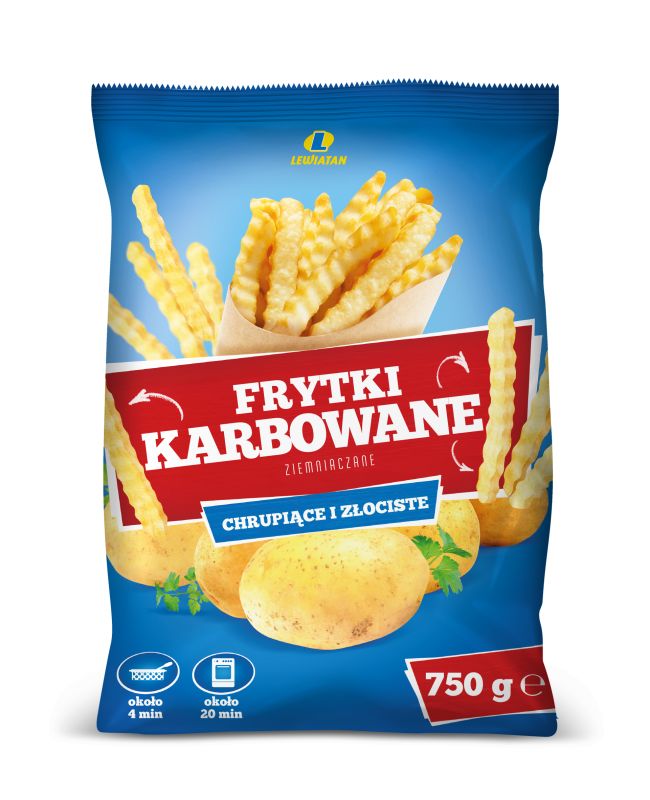 LEWIATAN FRYTKI KARBOWANE 750G.