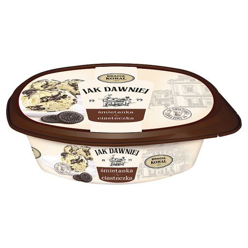 Bracia Koral Jak dawniej Lody śmietanka & ciasteczka 900 ml