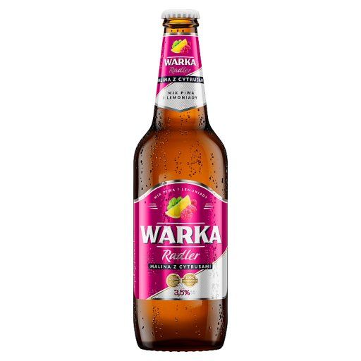 Warka Radler Napój piwny malina z cytrusami 500 ml