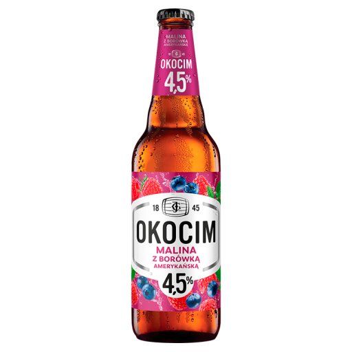 Okocim Piwo jasne malina z borówką amerykańską 500 ml