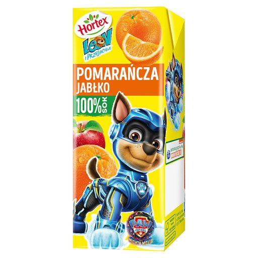 Hortex Leon i Przyjaciele Sok 100 % pomarańcza jabłko 200 ml
