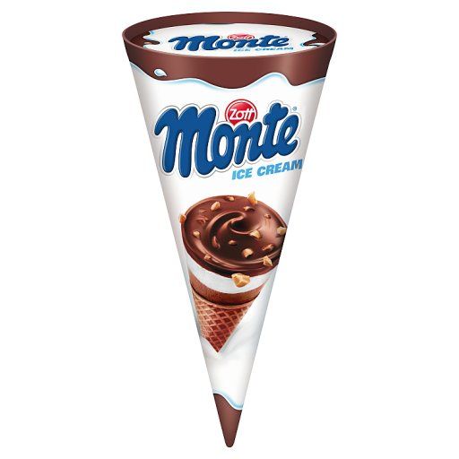 Zott Monte Lody śmietankowe i lody czekoladowo-orzechowe z sosem czekoladowo-orzechowym 120 ml