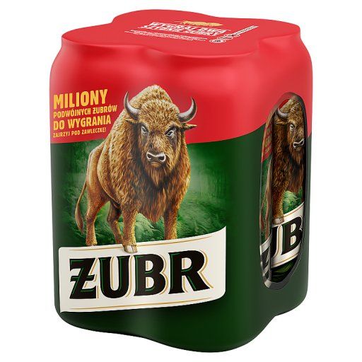 Żubr Piwo jasne 2 l (4 x 0,5 l)