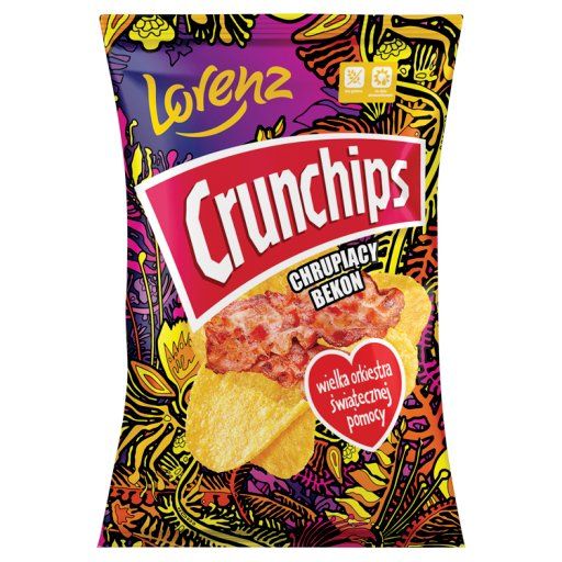 Crunchips Chipsy ziemniaczane chrupiący bekon 140 g