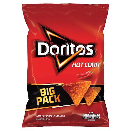 Doritos Hot Corn Chipsy kukurydziane o smaku ostrej papryki 180 g