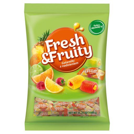 Wawel Fresh & Fruity Galaretki z nadzieniem 1000 g